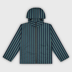 Женская ветровка Чёрный в ярко-синюю полоску