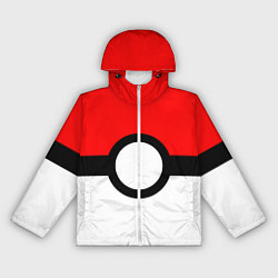 Ветровка с капюшоном женская Pokeball texture, цвет: 3D-белый