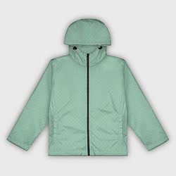 Ветровка с капюшоном женская Светлый серо-зелёный однотонный паттерн, цвет: 3D-черный