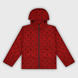 Ветровка с капюшоном женская Узор с изображением узлов, цвет: 3D-черный