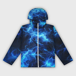 Ветровка с капюшоном женская Элементаль энергии текстура, цвет: 3D-белый