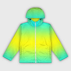Ветровка с капюшоном женская Кислотный градиент, цвет: 3D-белый