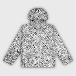Ветровка с капюшоном женская Серебряная абстракция, цвет: 3D-белый