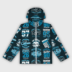 Ветровка с капюшоном женская New York city pattern, цвет: 3D-белый