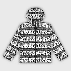 Ветровка с капюшоном женская Боги индейцев хайда - Кокопелли, цвет: 3D-черный