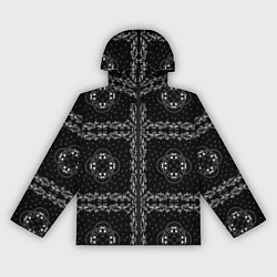Ветровка с капюшоном женская Трефовая масть узор, цвет: 3D-черный