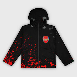 Ветровка с капюшоном женская Arsenal spash, цвет: 3D-черный