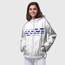 Ветровка с капюшоном женская Давно хотел тебе сказать, цвет: 3D-белый — фото 2