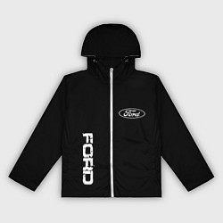 Женская ветровка Ford logo white steel
