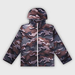 Ветровка с капюшоном женская Камуфляж-грязь, цвет: 3D-белый