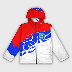 Ветровка с капюшоном женская Триколор - ВДВ, цвет: 3D-черный