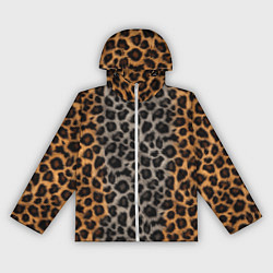 Ветровка с капюшоном женская Шерстка леопарда, цвет: 3D-белый