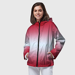 Ветровка с капюшоном женская Gradient color, цвет: 3D-черный — фото 2