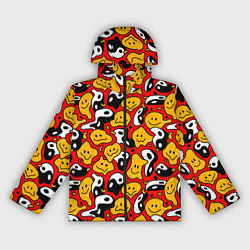 Женская ветровка Смайлики разноцветный паттерн