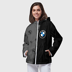 Ветровка с капюшоном женская Bmw performance Темный, цвет: 3D-белый — фото 2