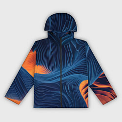 Ветровка с капюшоном женская Абстрактная иллюзия, цвет: 3D-черный