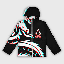 Ветровка с капюшоном женская Assassins Creed Shadows game, цвет: 3D-белый