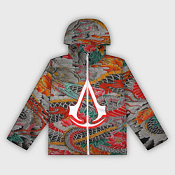 Ветровка с капюшоном женская Assassins Creed shadows japan, цвет: 3D-белый