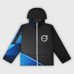 Ветровка с капюшоном женская Volvo metal auto, цвет: 3D-белый