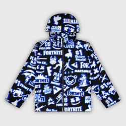 Ветровка с капюшоном женская Fortnite neon game steel, цвет: 3D-черный