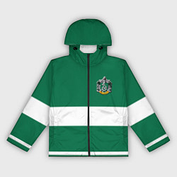 Ветровка с капюшоном женская Гарри Поттер Слизерин, цвет: 3D-черный