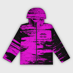 Ветровка с капюшоном женская Arctic Monkeys - Розовые разводы, цвет: 3D-черный