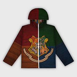 Ветровка с капюшоном женская Hogwarts emblem, цвет: 3D-белый