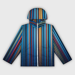 Ветровка с капюшоном женская Композиция из вертикальных линий, цвет: 3D-белый