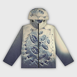 Ветровка с капюшоном женская Синяя кровь, цвет: 3D-черный