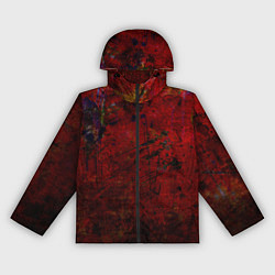 Ветровка с капюшоном женская Абстракция - dark grunge mood, цвет: 3D-черный