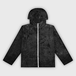Ветровка с капюшоном женская Абстракция - dark grunge break, цвет: 3D-белый