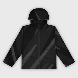 Ветровка с капюшоном женская Чёрно-серый абстрактный полосы, цвет: 3D-черный