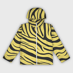 Ветровка с капюшоном женская Светлый тигровый паттерн, цвет: 3D-белый
