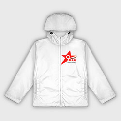 Ветровка с капюшоном женская Праздник-9 мая, цвет: 3D-белый