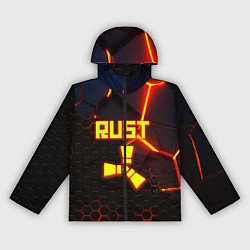Женская ветровка Rust hexagon краски