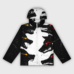 Женская ветровка Волки со светящимися глазами