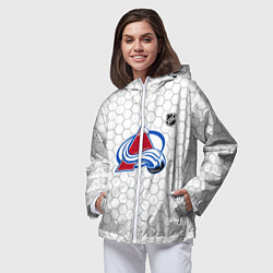 Ветровка с капюшоном женская Колорадо Эвеланш - белые соты, цвет: 3D-белый — фото 2