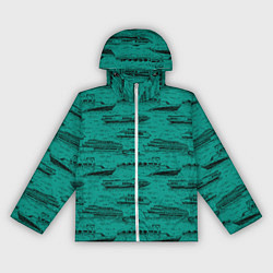 Ветровка с капюшоном женская Корабли плывут по Неве, цвет: 3D-белый