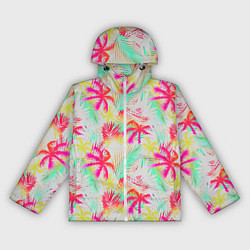 Женская ветровка Palm yellow pink