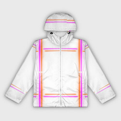 Ветровка с капюшоном женская Neon white orange pink, цвет: 3D-белый
