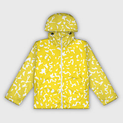 Ветровка с капюшоном женская Лимонный камуфляж, цвет: 3D-белый