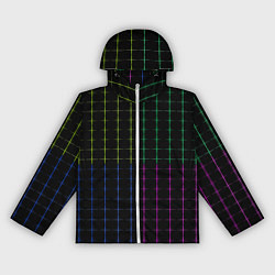 Ветровка с капюшоном женская Color black multicolored stripes, цвет: 3D-белый