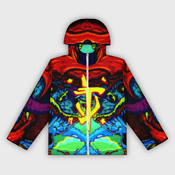 Ветровка с капюшоном женская Doom hyper monster, цвет: 3D-белый