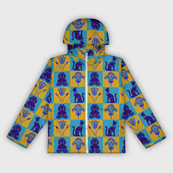 Ветровка с капюшоном женская Символы Египта, цвет: 3D-белый