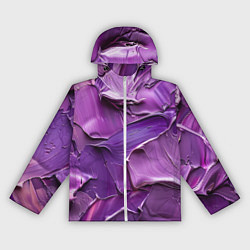 Ветровка с капюшоном женская Краска импасто, цвет: 3D-белый