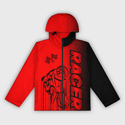 Ветровка с капюшоном женская Гонщик, цвет: 3D-черный