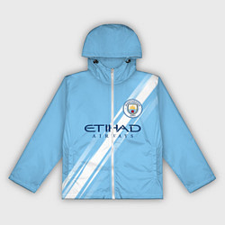 Ветровка с капюшоном женская Манчестер Сити домашняя форма 2025 2026, цвет: 3D-белый