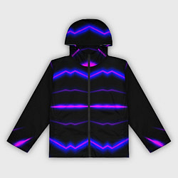 Ветровка с капюшоном женская Color multicoloured neon stripes, цвет: 3D-черный