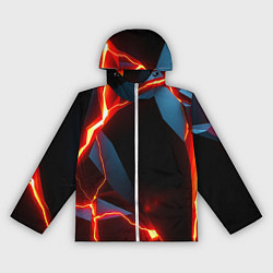 Ветровка с капюшоном женская Tile breaking, цвет: 3D-белый