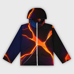 Ветровка с капюшоном женская Orange rift, цвет: 3D-белый
